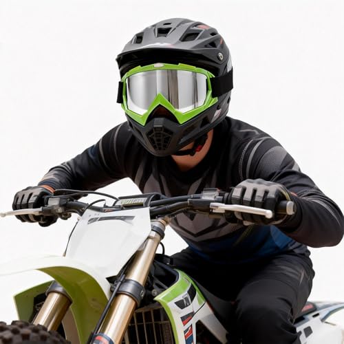 Image of Dirt Bike Goggles Motorcycle ATV Glass Riding Four Wheeler Offroad Mx Racing Helmet Goggles