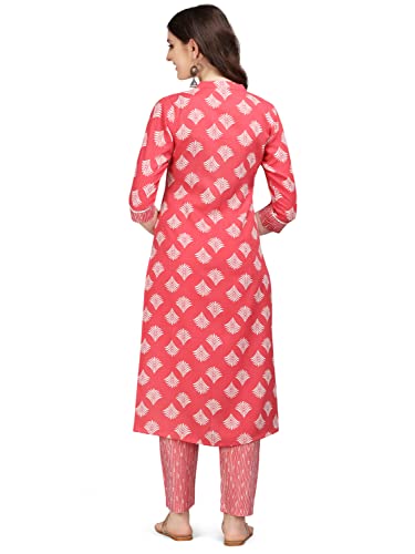 Image of NAINVISH Cotton Blend Floral Regular Women's Kurtas & Kurtis