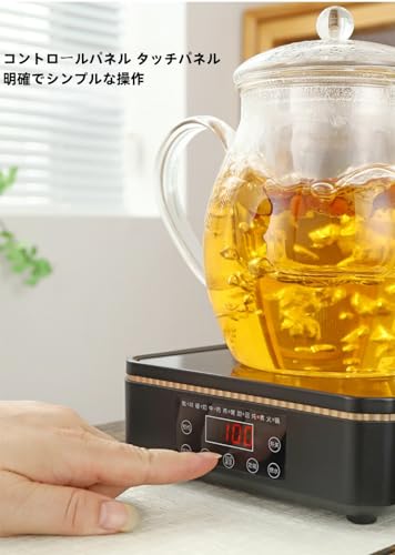 NYHGOXM 電気ケトル耐熱ガラスケトル湯沸しポット1500Wのハイパワー瞬間湯沸し器性健康/デジタル電気ガラスケトル/1.2L選択スマート断熱材 の商品画像 5
