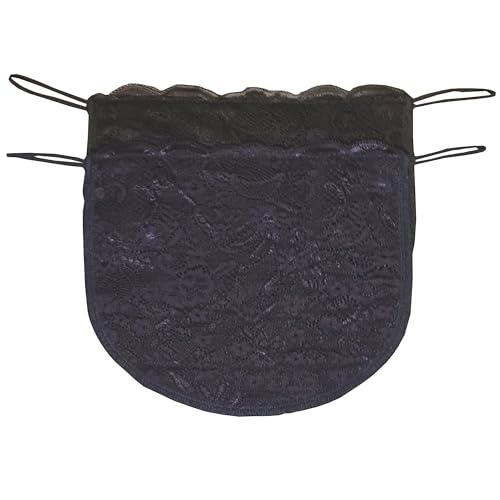 Chemisettes by Anne Modesty Panel Cleavage Cover Lace on Poly Black-Navy Size D