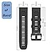 22mm Watch Band for Garmin Fenix 5/Fenix 6/Fenix 7/Fenix 8 47mm/Fenix E 47mm, Soft Silicone Band Strap Wristband with Quick Fit for Garmin Smart Watch (Black)