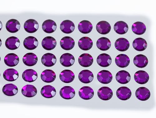 Allstarco 6mm (15/64") Purple Amethyst SS30 Self-Adhesive Rhinestones