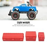 RC Symulacja Symulacji Bagażu Zestaw Dekoracje dla 1/18 1/24 RC Crawler walizka Plastikowe duże medium małe (Rosso)