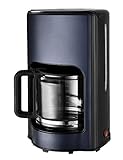 Kalorik TKG CM 1220 N BU Design-Kaffeemaschine mit 1,9 l Fassungsvermögen, Glaskanne, für bis zu 15 Tassen, 1000 Watt, Blau/Schwarz