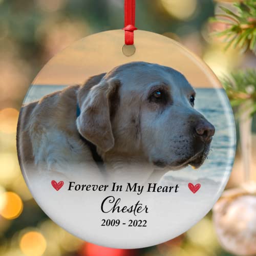Personalized-Pet-Memorial-Photo-Ornament-Forever-in-Our-Hearts-5-Designs-for-Dogs-and-Cats-In-Loving-Memory-Keepsake-Gift