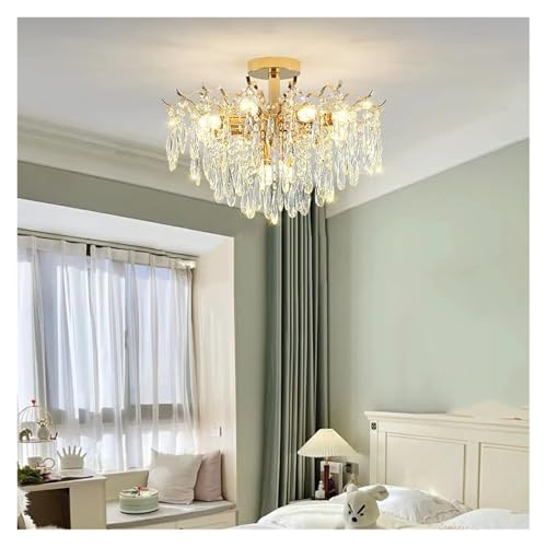 Lámparas de araña de Cristal Europeo, lámparas de Sala de Estar, lámparas de Lujo para Comedor, Dormitorio, Villa, Pasillo, Hotel, lámparas de Techo, Accesorios de ilumin