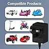 HAFIUEGE 12v charger for ride on car, 12 Volt Battery charger for Kids Electric Ride on Toys Car a Variety Supply Power Adapter #2