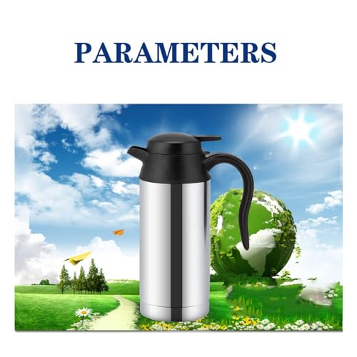 Tetera eléctrica para auto 750 ml acero inoxidable miniatura 2