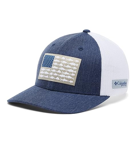 Image of Columbia Unisex Adult PFG Logo Mesh Ball Cap