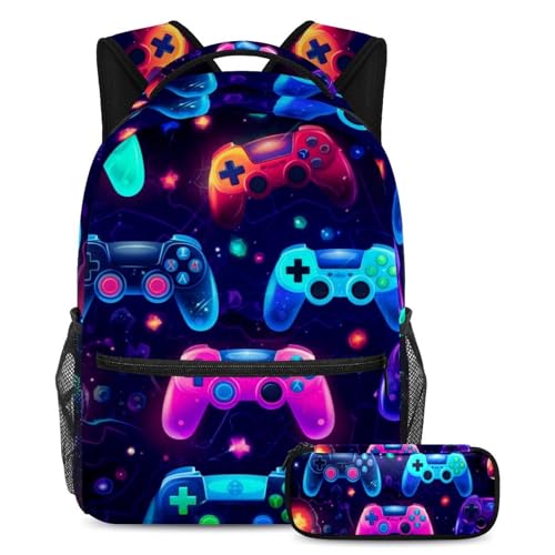 Sac à dos manette de jeu cartable scolaire ado fille garçon voyage