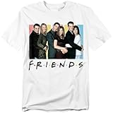 Popfunk Friends Cast T Shirt & Exclusive Stickers (Medium) White