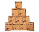 StorePAK Medium Storage Boxes - Archive Cardboard Boxes with Handles, 64 litres - 100% Recyclable - H40.5 x W40.5 x D40.5 cm, Brown, 64 Litres (Medium) (Pack of 10)