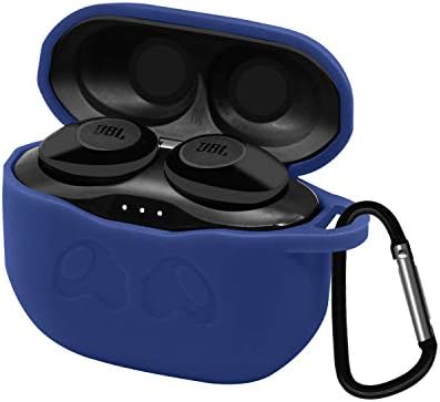 Fromsky Case for JBL Tune 125TWS/ T120TWS True Wireless in-Ear Headphone, Silicone Skin Cover Protective Case (Blue)