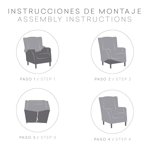 Fundas de sofá elásticas mod/8 orej Troya C/7 con acabado textil de alta densidad 6