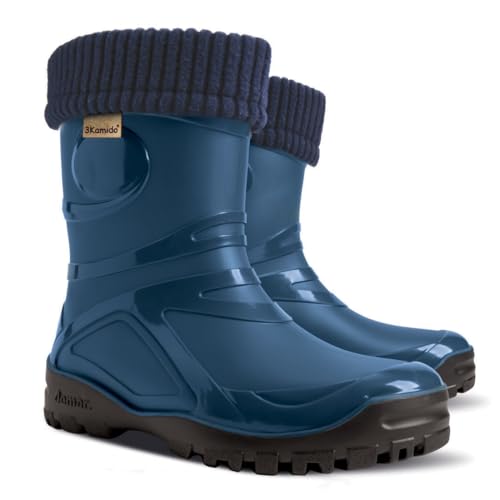3Kamido GoTherm Gummistiefel mit einem Innenschuh aus natürlicher Wolle, sehr komfortabel und sehr warm, aus PVC, mit rutschfester Sohle, wasserdicht und für Jugendliche und Erwachsene geeignet 3Kamido GoTherm Gummistiefel mit einem Innenschuh aus natürlicher Wolle, sehr komfortabel und sehr warm, aus PVC, mit rutschfester Sohle, wasserdicht und für Jugendliche und Erwachsene geeignet