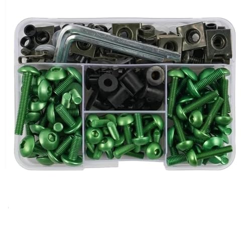 �I�[�g�o�C�J�X�^���t�F�A�����O�{���g�l�W�{�f�B���[�N�R���v���[�g�L�b�g �ɓK������GSXR 600 750 1000 K1 K2 K3 K4 K5 K6 K7 K8 K9 K10 �d���H��(Green)