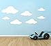 Produktbild 18x Cloud Wandaufkleber Vinyl-Aufklebers Vinyl Decals Children's Room Nusery Jungs Mädchen Transfer white