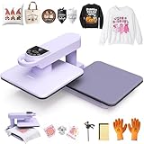 Whubefy Auto Heat Press Machine 15x15 fo...