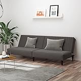 Catherinol Tagesbett 2-Sitzer, Sofabett, Schlafsofa, Bettsofa, Schlafcouch, Sofa Bed, Sofa Bett, Sofas Zum Schlafen, Dunkelgrau Samt