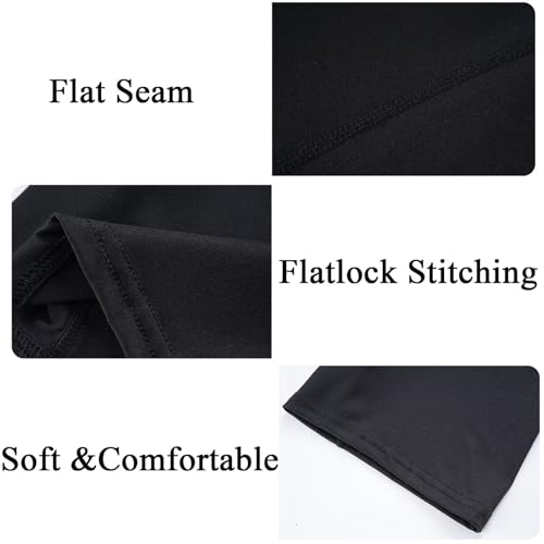 Leggings de compresión térmicos para hombre con forro polar interior pack de 2 5
