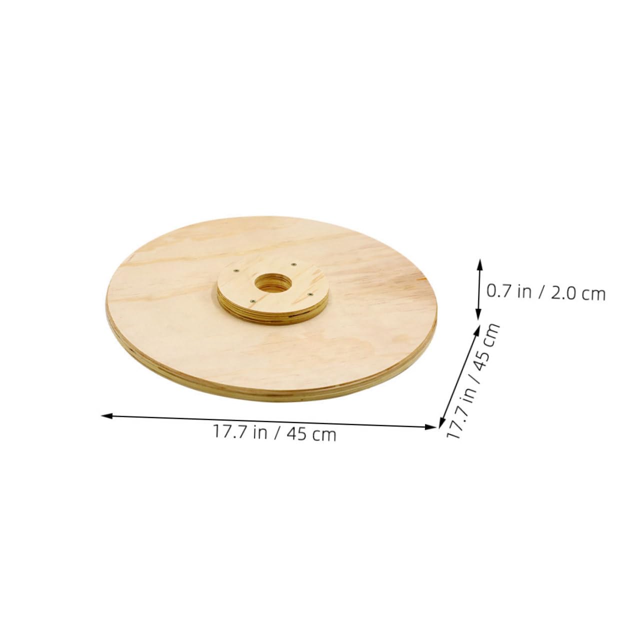 HANABASS Natural Materials Barbell Plates Weight Plates for Lifting Fitness Training