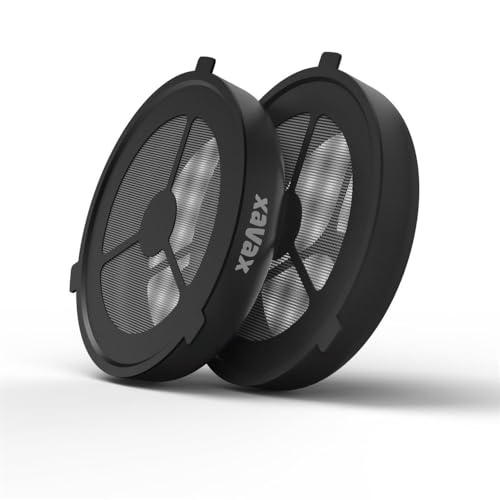 Xavax Dauerpad 2er Set (für Philips Senseo und baugleiche Kaffeepad-Maschinen, Pad-Filter für Kaffeepulver, loser Tee, Kaffeedauerpads wiederbefüllbar, spülmaschinengeeignete Kaffeefilter) schwarz