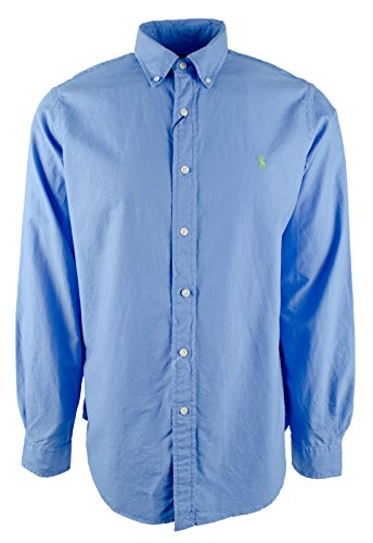 Polo Ralph Lauren Men's Garment-Dyed Oxford Long Sleeve Shirt-HIB-L