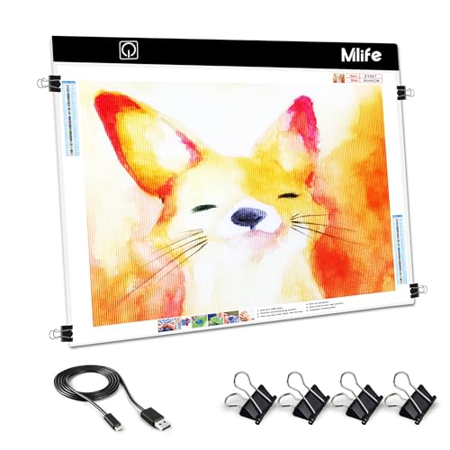 Tableau lumineux A3s Mlife avec 3 niveaux de luminosité et alimentation USB