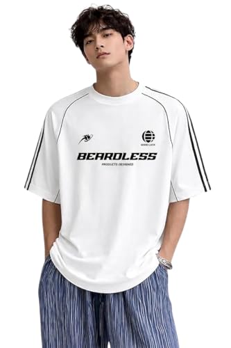 Image of Printed Men's Polycotton Relax Fit Round Neck T-Shirt | Half Sleeve Solid Casual & Gym Wear Comfortable Regular T-Shirt