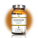 QIDOSHA® Citicolin mit dem Markenrohstoff Cognizin®, 500mg Citicolin je Kapsel, 90 Kapseln im Apothekrglas, jede Charge laborgeprüft, deutsche Fertigung