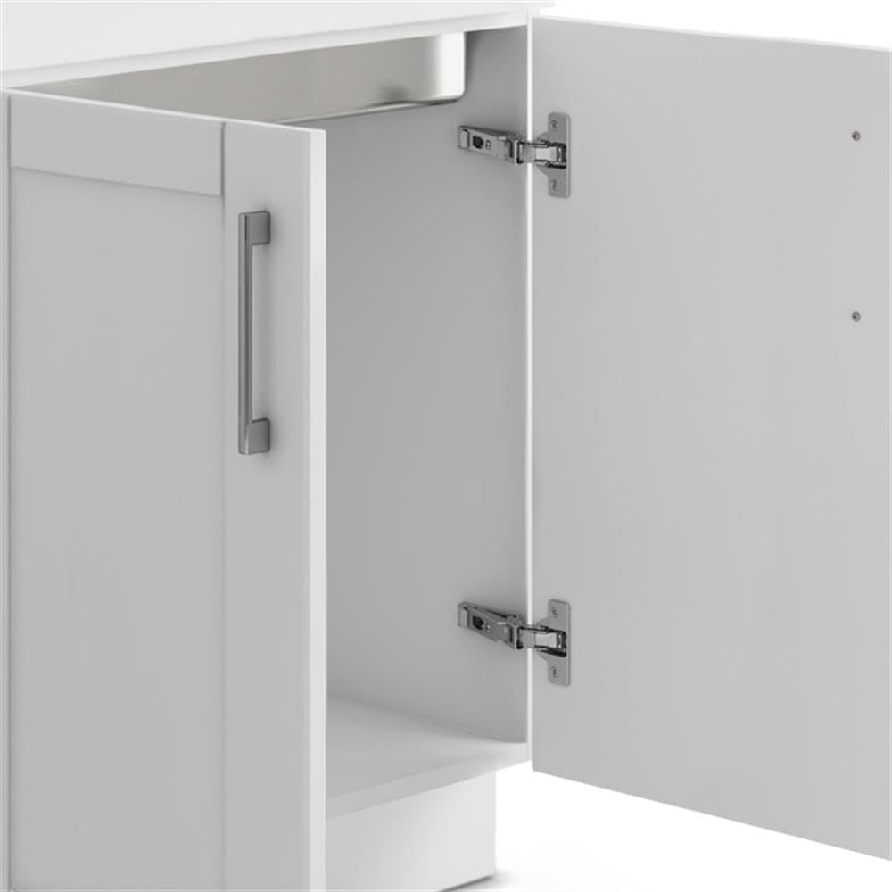 Boho Round Pouf in Distressed Dark Brown Faux Leather