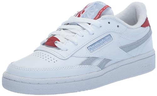 Reebok Women's Club C Revenge Sneaker, Footwear White/Pale Blue/Aqua Dust, Women's Size 8.5