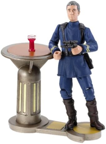 Star Wars Attack of the Clones Coruscant Outlander Club Lt. Dannl Faytonni w/Bar Table Stand, Glass & Blaster