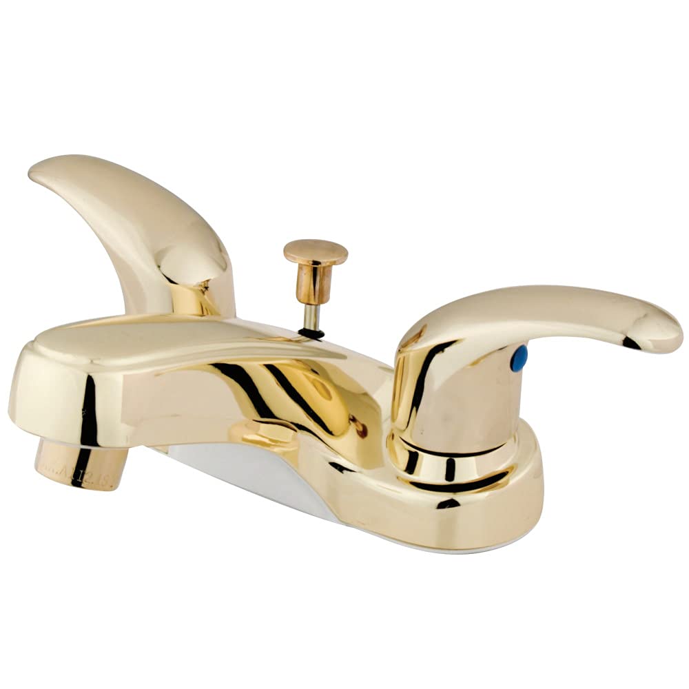 Kingston Brass KB6252 Legacy 10 cm Merkez Seti Tuvalet Musluğu, Plastik Açılabilir, Cilalı Pirinç