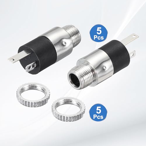 MECCANIXITY 5 Piezas Jack Audio 3.5mm Stereo TRS Hembra miniatura 3