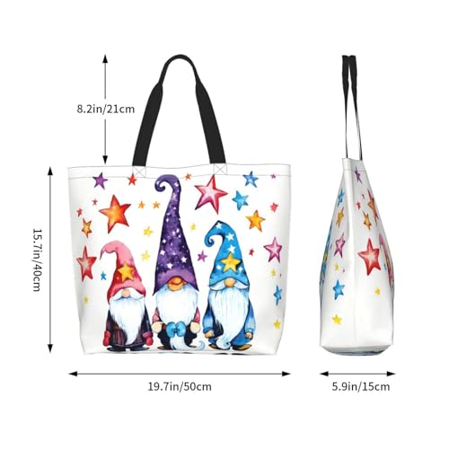 Bolso Tote grande, durable, ligero y reutilizable para uso diario miniatura 6