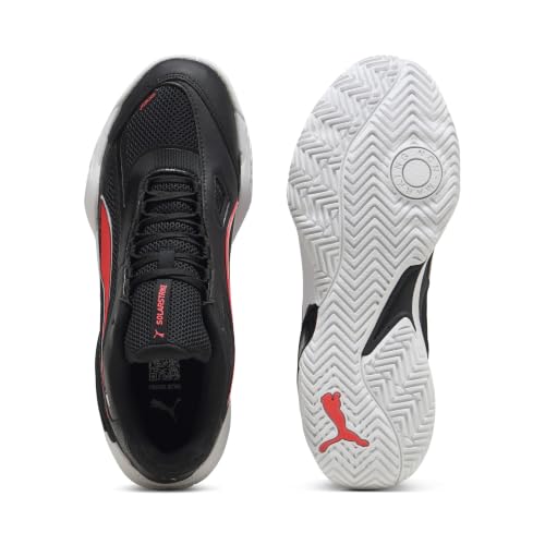 Puma Unisex SOLARSTRIKE 4 Indoor Court Shoe, Black White-Ultra RED, 45 EU – Ansicht 4