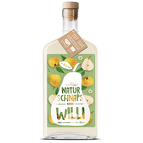 Schladerer Milder Bio-Naturschnaps WILLI - Bio Birnen-Spirituose 30% vol. - Obstler Spirituose natürlich, bio, vegan und handgemacht in Staufen (1 x 0.7l)