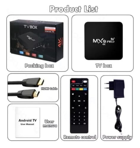 TV Box 4K, Controle Remoto com Teclas de Acesso Rápido