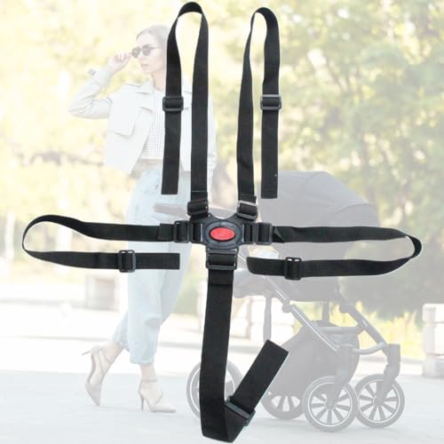 ZKGYUS 5-Punkt-Gurtsystem Verstellbare Hochstuhl Kinderschutzgurt...