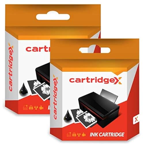 Cartridgex Compatibele 2 x zwarte inktcartridge vervanging voor Epson WorkForce Pro WF-3725DWF WF-3720