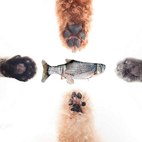 Bikirin Flopping Fish dog activity toys, Realistic and Interesting Plush Flippety Fish that Swings (Simulation Interactive Toys for Indoor Pets Puppy) Perfect for Biting, Chewing, and Kicking - Image 6