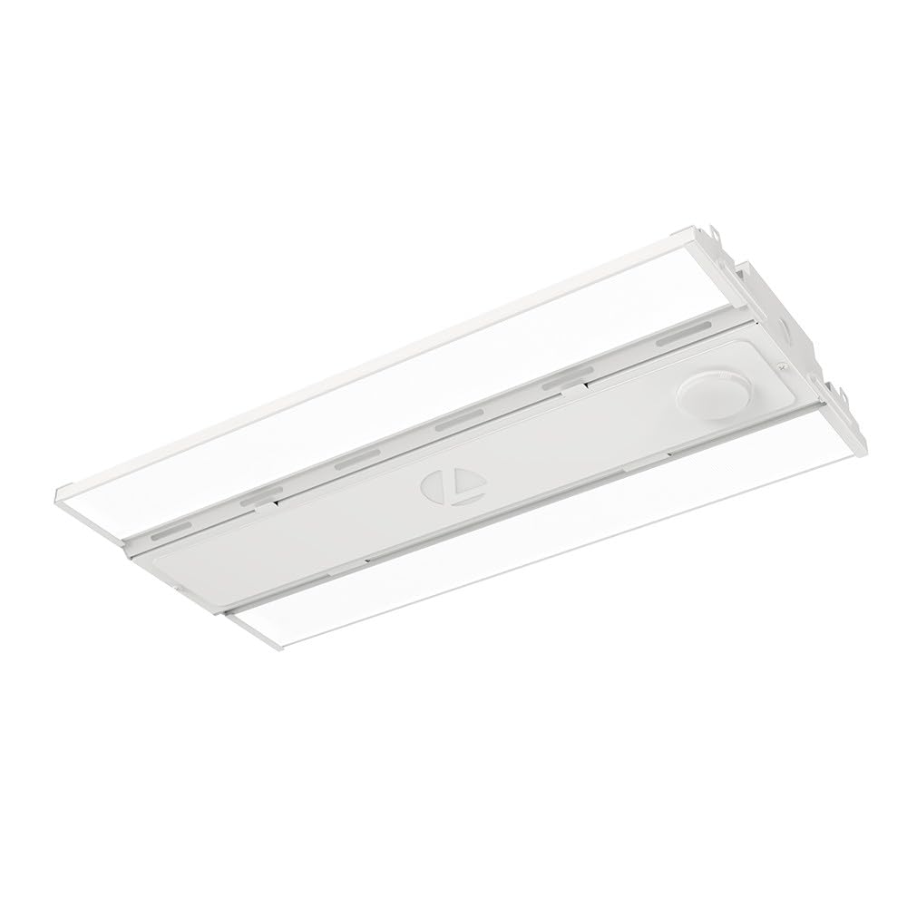 Lithonia Lighting Compact Pro LED High Bay Light, Ceiling Lighting Fixture, Adjustable Brightness Lumens, Selectable Cool White/Daylight White Light, UVOLT 120-347V