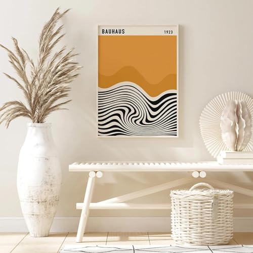 Toile tableau peinture abstraite KemneT | Affiche exposition Bauhaus