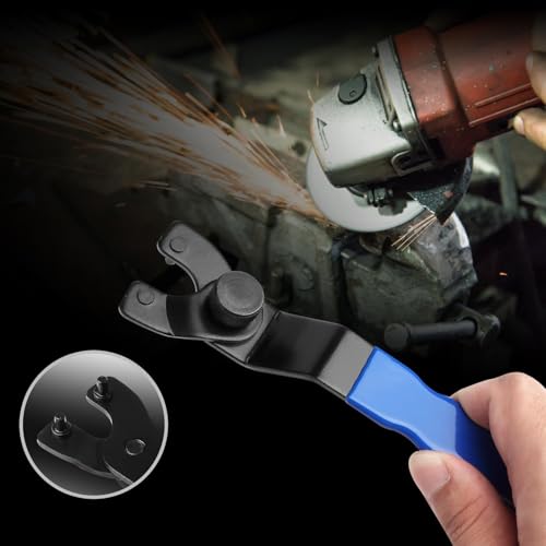 Image of Golden Pearl Pin Spanner,Spanner Wrench for Grinder,Adjustable Pin Wrench for Angle Grinder Machine(Blue)