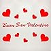 Vetrofania San Valentino - 11 Adesivi - - Cuori Adesivi - Rosso - Vetrine per Negozi - - Love, San Valentino, Stickers, Adesivi