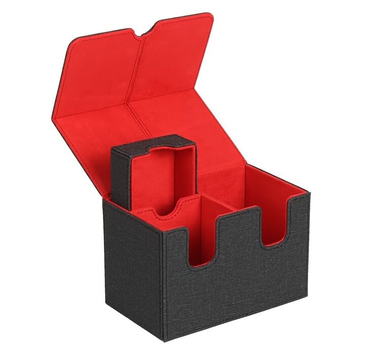 カードデッキボックスは160枚以上のシングルスリーブカードを収納可能 ダブルデッキボックス ダイストレイ付き磁気カードホルダーボックス さまざまなカードに適合、スタイル 5