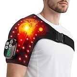 Hewelth Triple Method Schulter-Massagegerät, Schulter-Heizkissen mit Massagefunktion, 5 Heizstufen und 5 Vibrationsmodi, einstellbar, Timer-Design