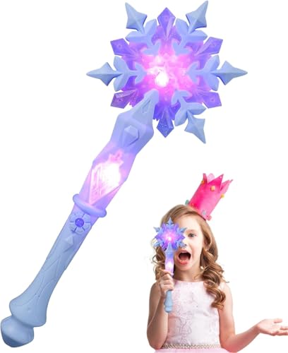 MAGICLULU Varita De Princesa 1 Varita De Princesa Que Ilumina La Luminosa del De Nieve Que Ilumina La del De Nieve para Suministros De Fiesta De Halloween De Navidad