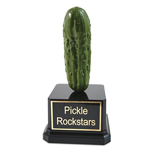Far Out Awards Pickle Trophy - Life-Size Pickle Award, Pickle Eating Contest Trophy, Best Pickle Award, Pickle Lover Gift, Loser Trophy